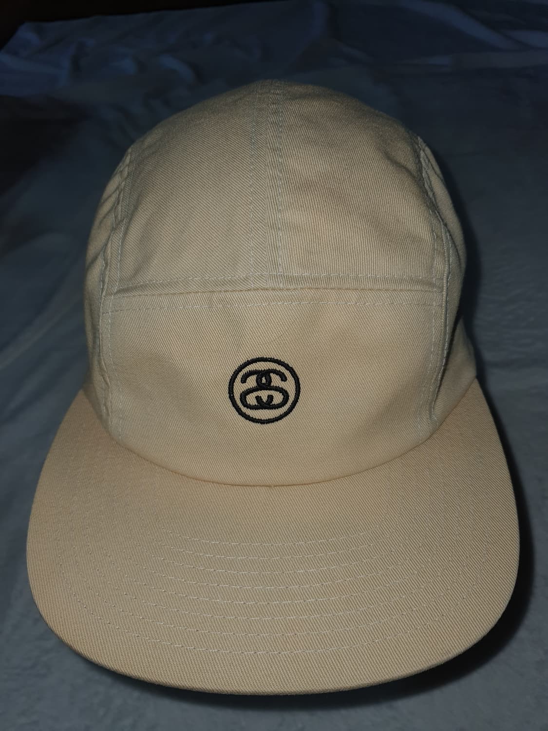 스투시 STUSSY 로고 가죽스트랩 캠프캡.베이지.설명확인 상품이미지2