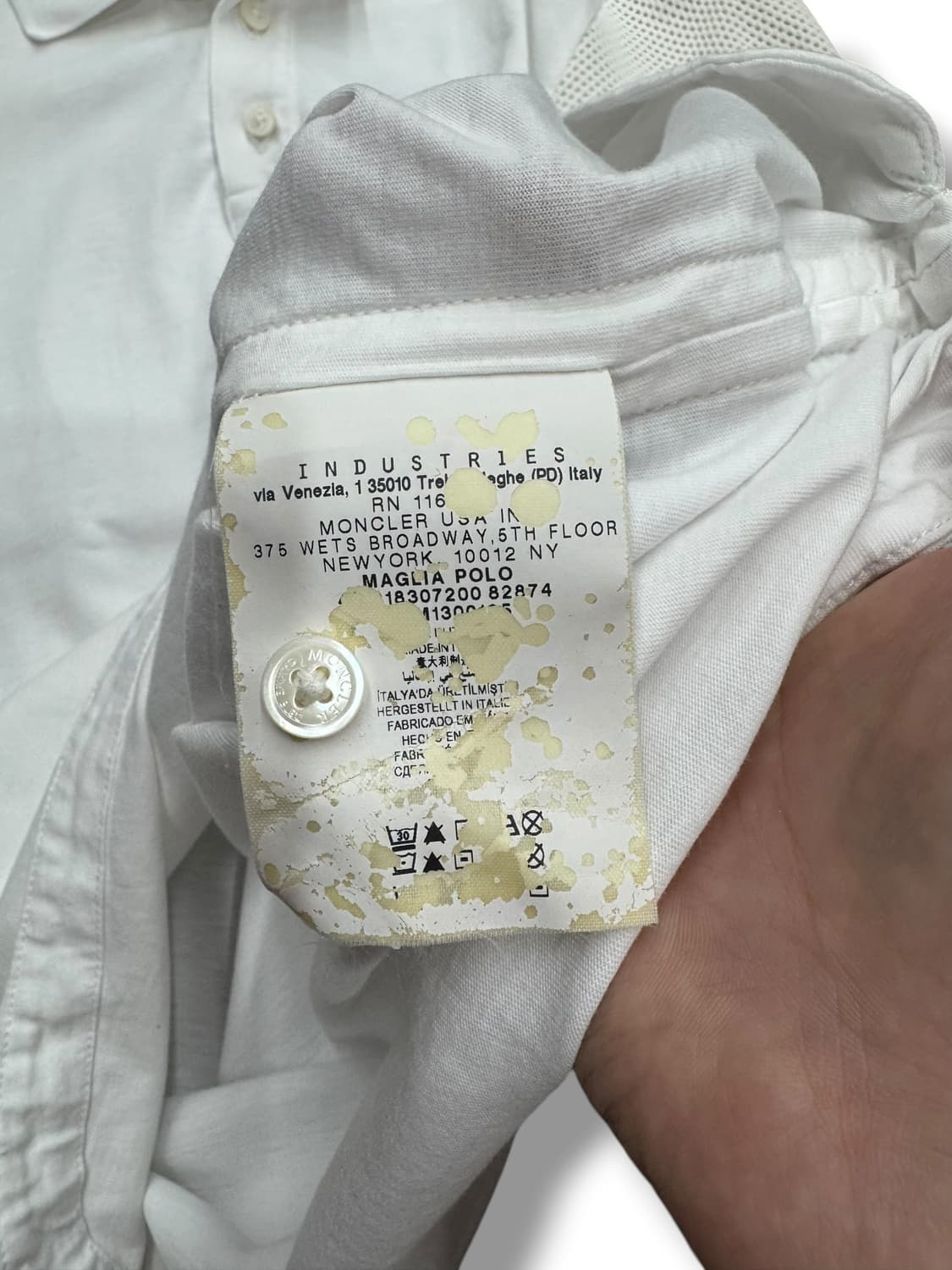 몽클레어 감마블루 카라 티셔츠 made in ITALY (M)  상품이미지7