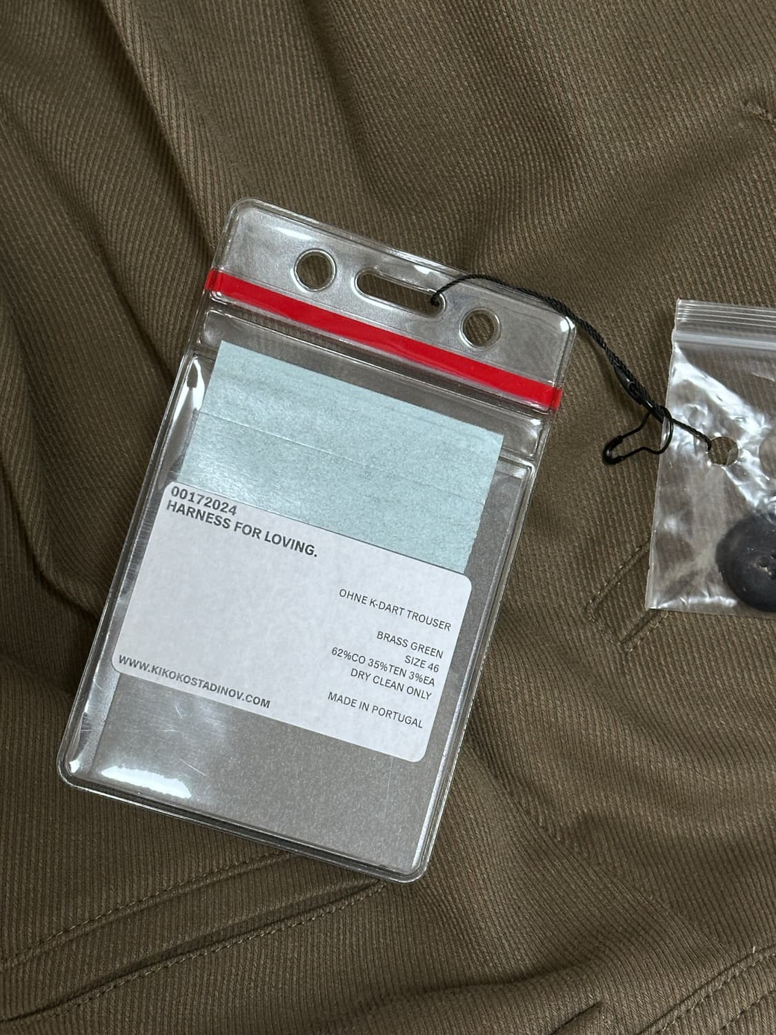 [46] 키코 코스타디노브 오네 K 다트 팬츠 브라스 그린 상품이미지7