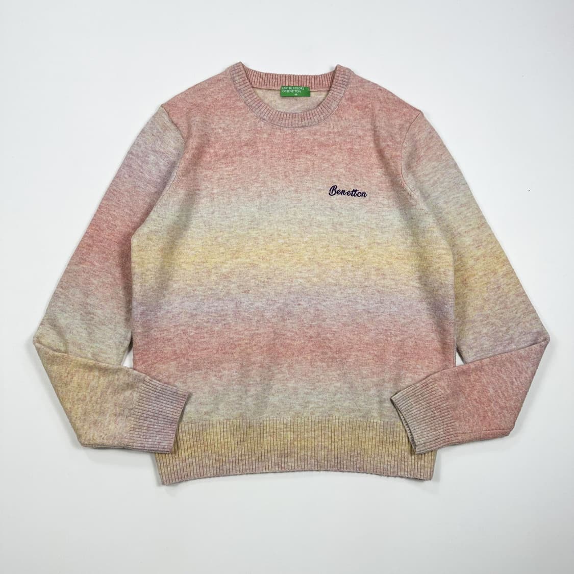 베네통 여성 그라데이션 니트 핑크 M 상품이미지1