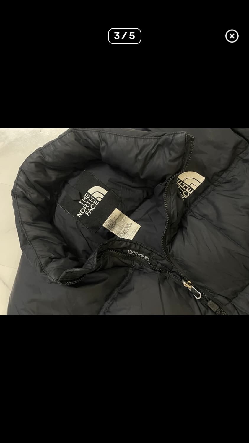 노스페이스 센터로고 눕시 700 데님 해외판 상품이미지3