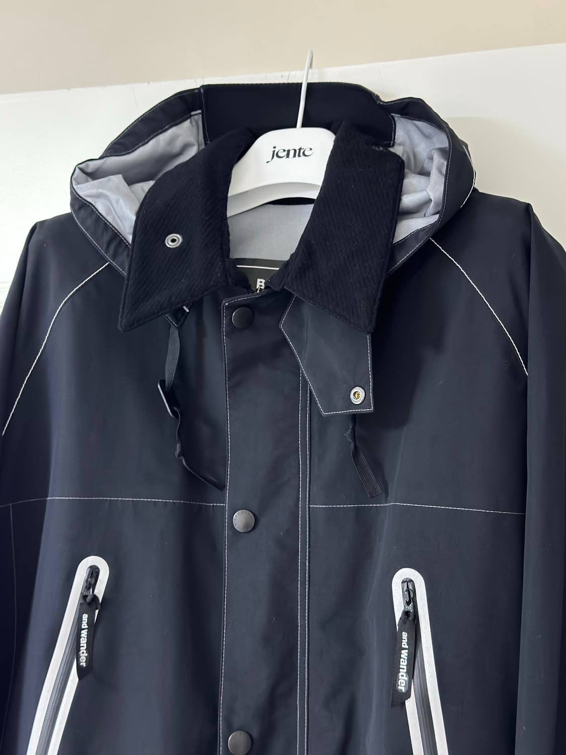 앤드원더 바버 3L 자켓 블랙 L 상품이미지7