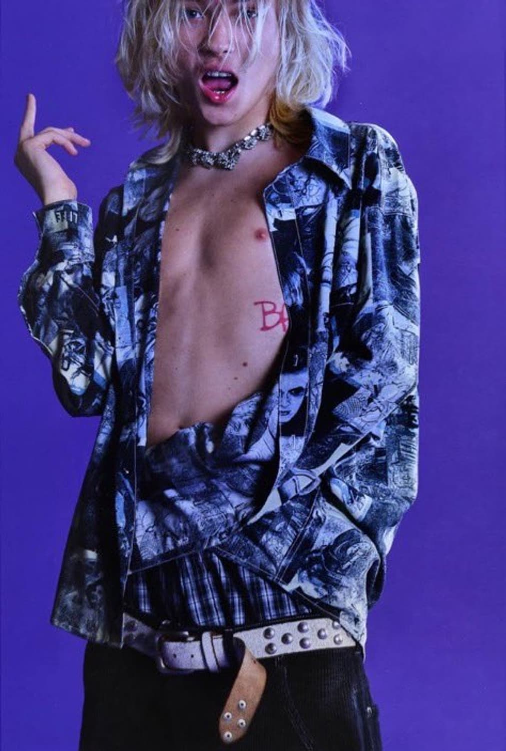 (S) ERL 스터드 벨트 ~ 32인치 상품이미지4