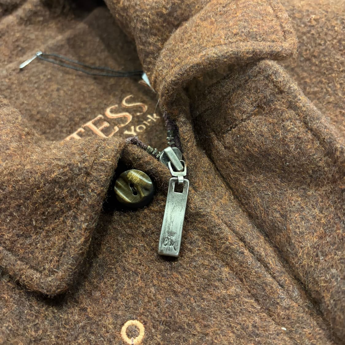 [105] 카운테스마라 브라운 모직 봄버 자켓 B989 상품이미지4