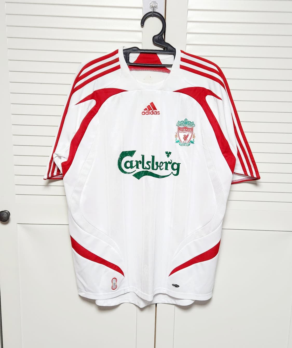 07-08 리버풀 어웨이 아디다스 축구 유니폼 반팔 노마킹 상품이미지1