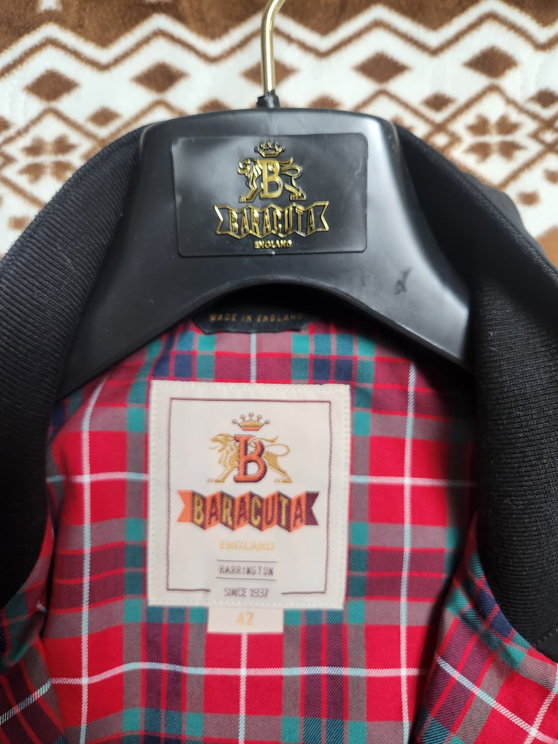 바라쿠타 G9 해링턴 자켓 블랙 42사이즈 상품이미지3