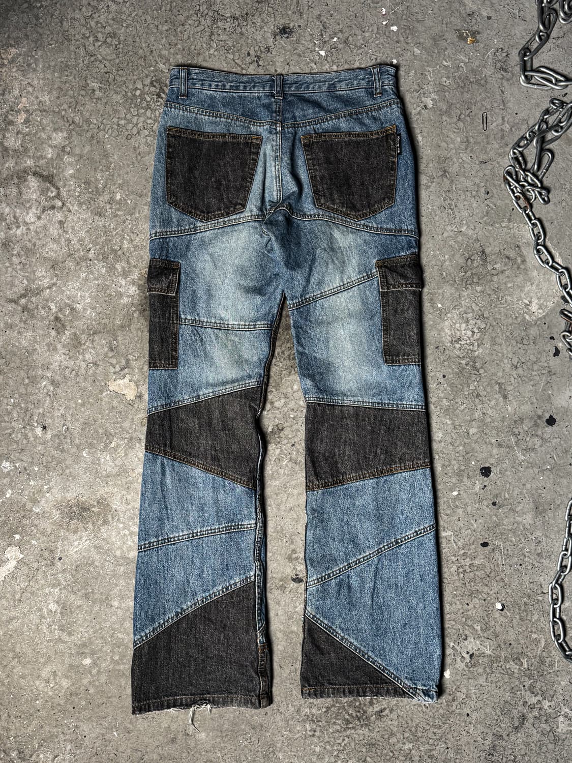 BERNINGS-SHO - Patchwork Contrast Denim  상품이미지6