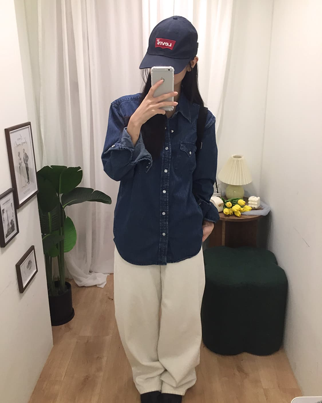 여성 리바이스 투포켓 데님셔츠 100 상품이미지2