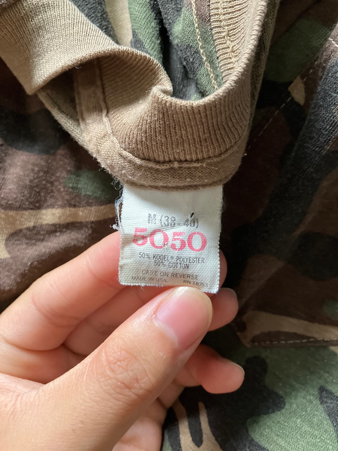 80s woodland camo pocket tee  (USA) 상품이미지9