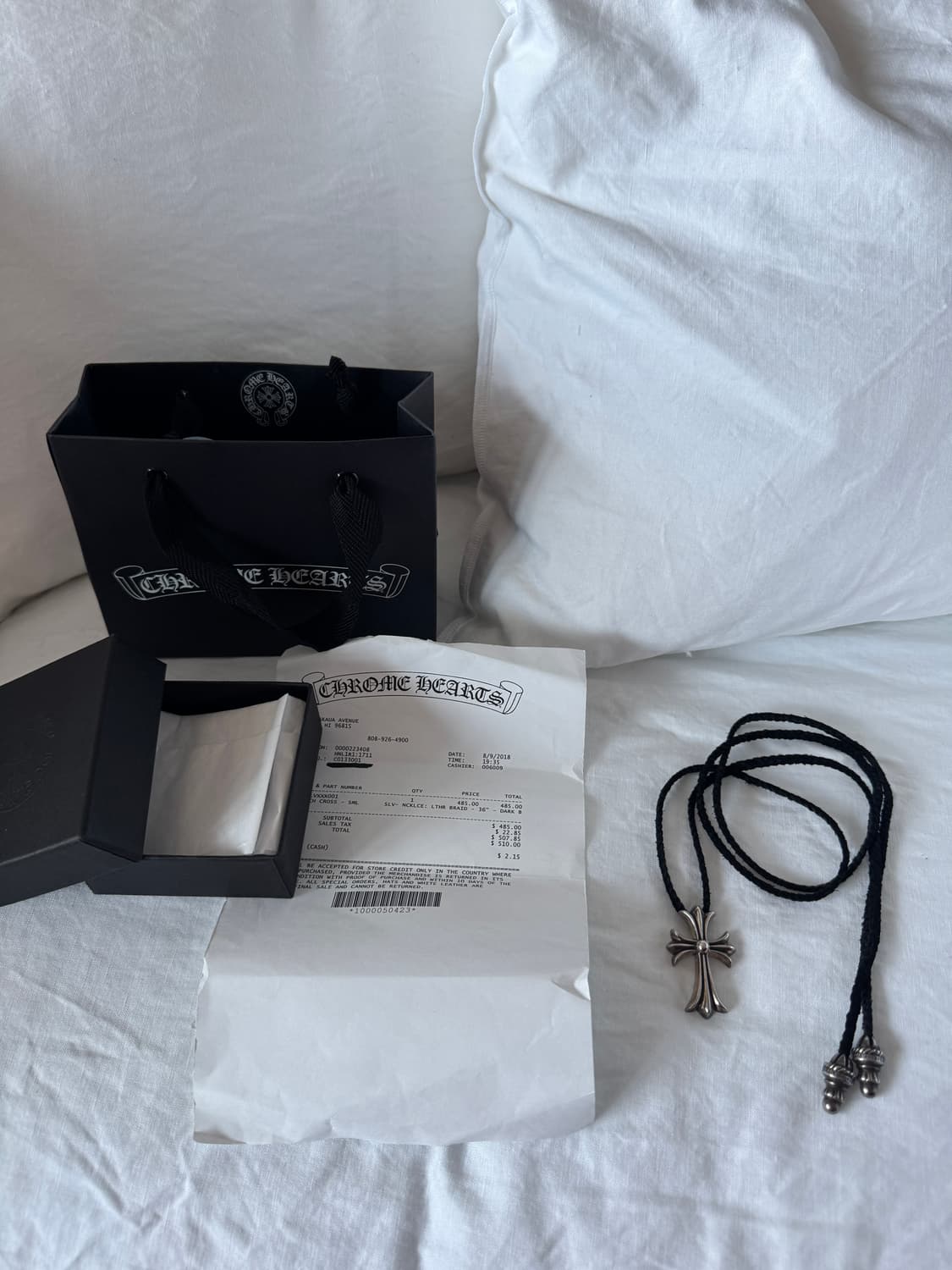 크롬하츠 팬던트 가죽줄 36  상품이미지1