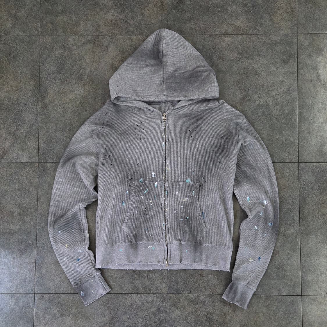 빈티지 와플 후드집업 상품이미지4