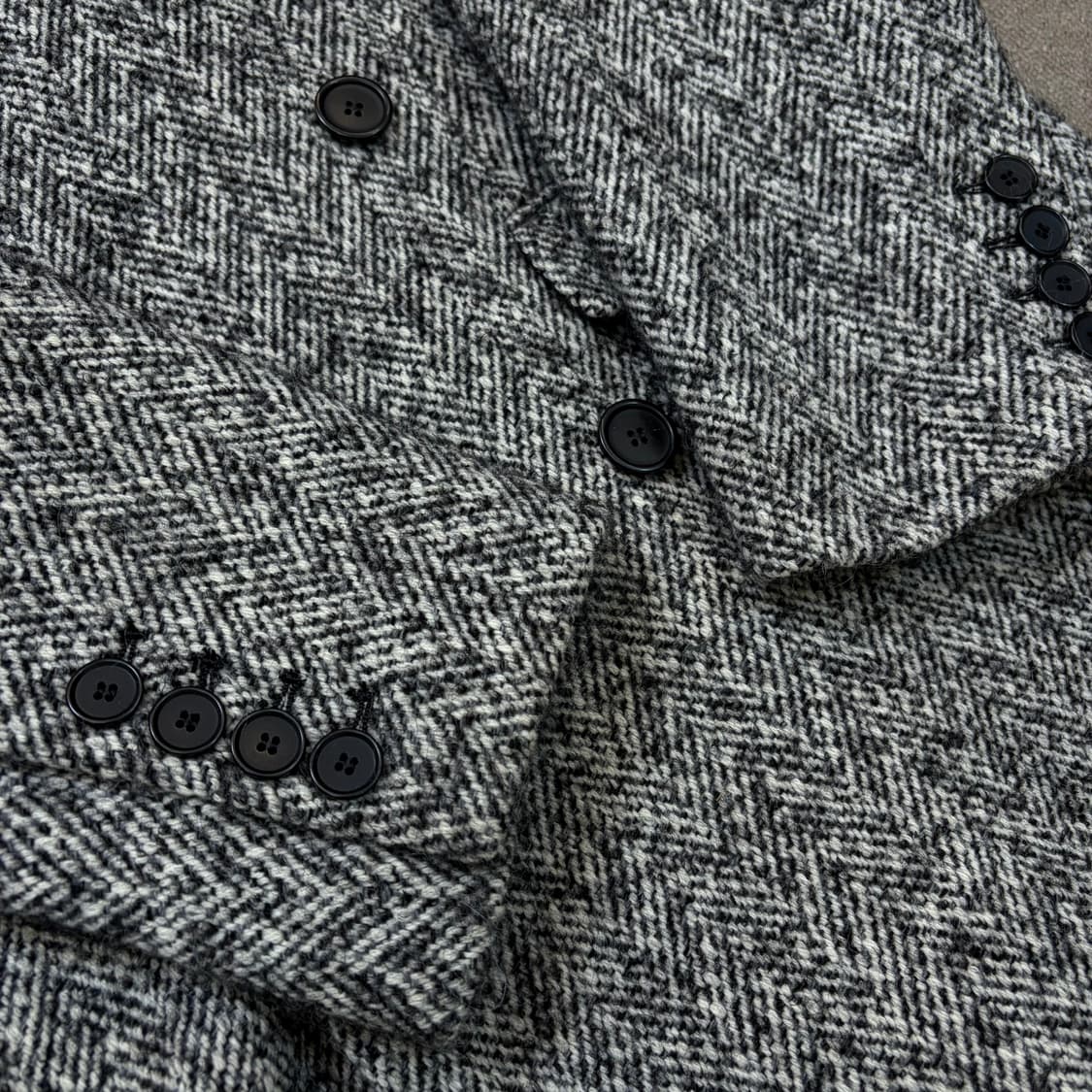 sandro 산드로 헤링본 모헤어 울 더블코트  상품이미지4