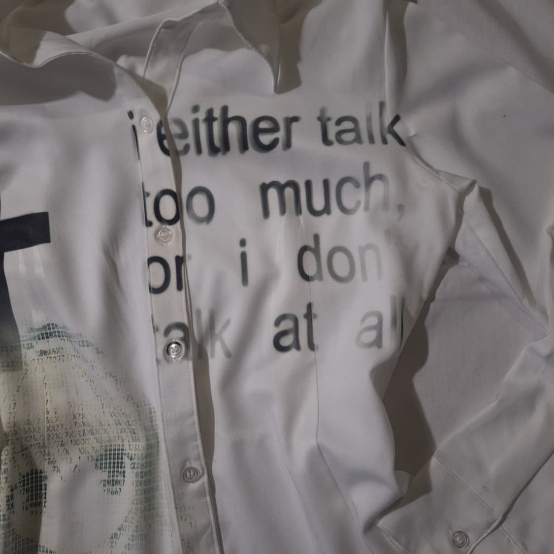 Talk too much shirts y2k 셔츠 상품이미지2