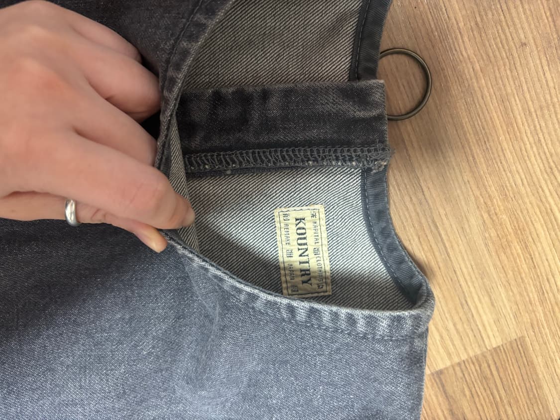 캐피탈 블랙 데님 탑 캐미솔 상품이미지5