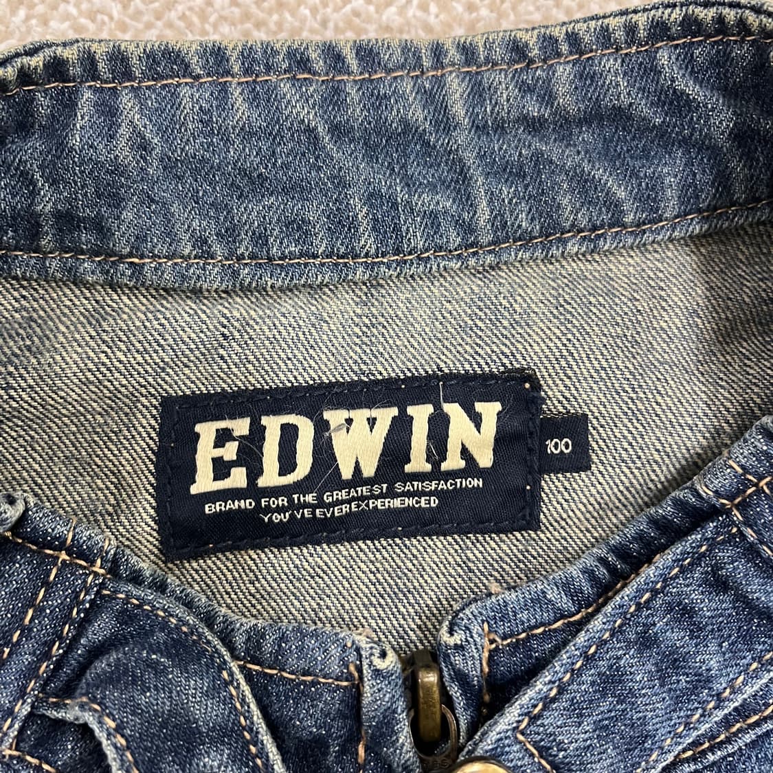 100 에드윈 데님 바이커 라이딩 자켓 0202M1 상품이미지2