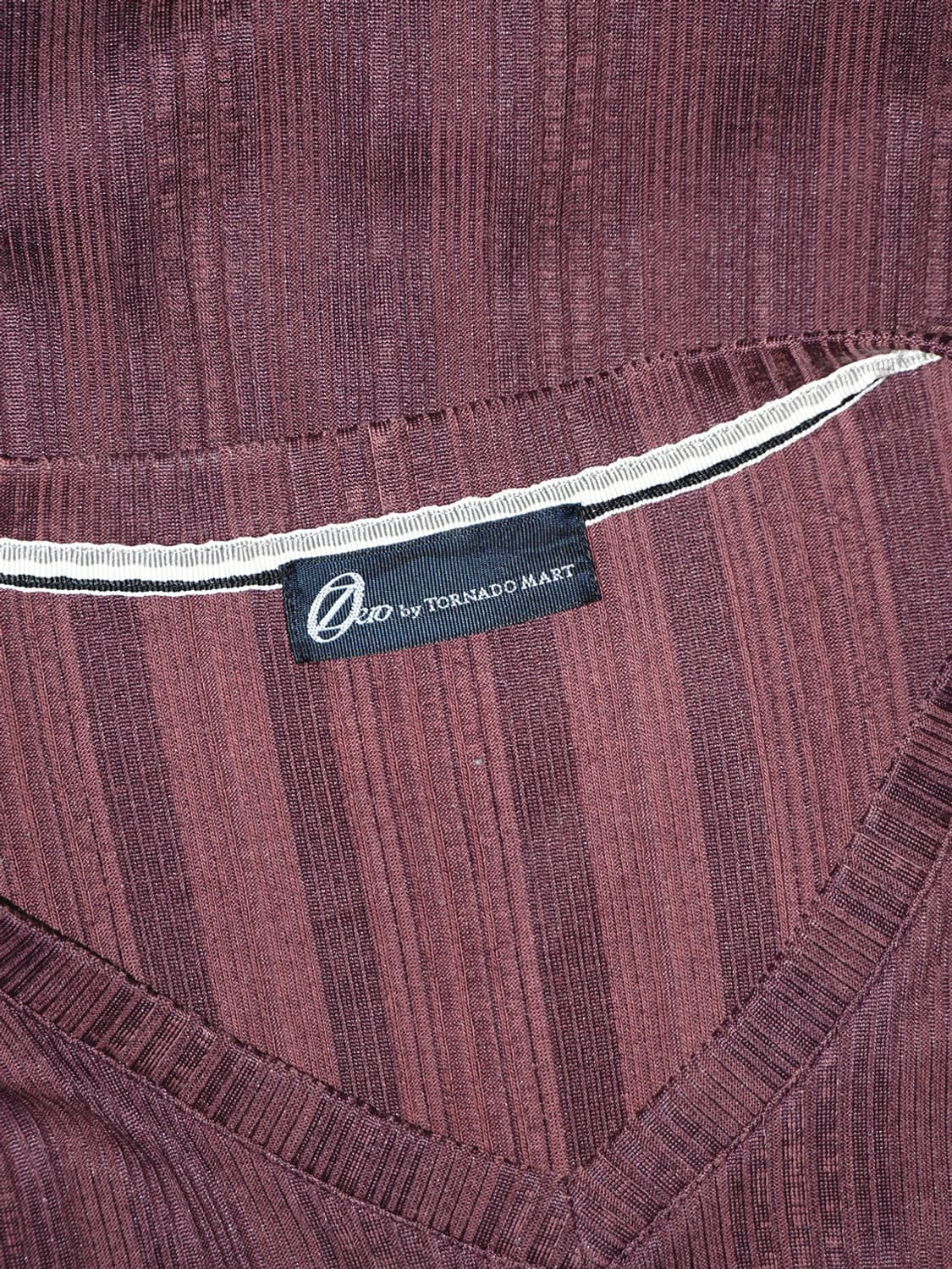 (tornado mart) wine ribbed long sleeve  상품이미지8