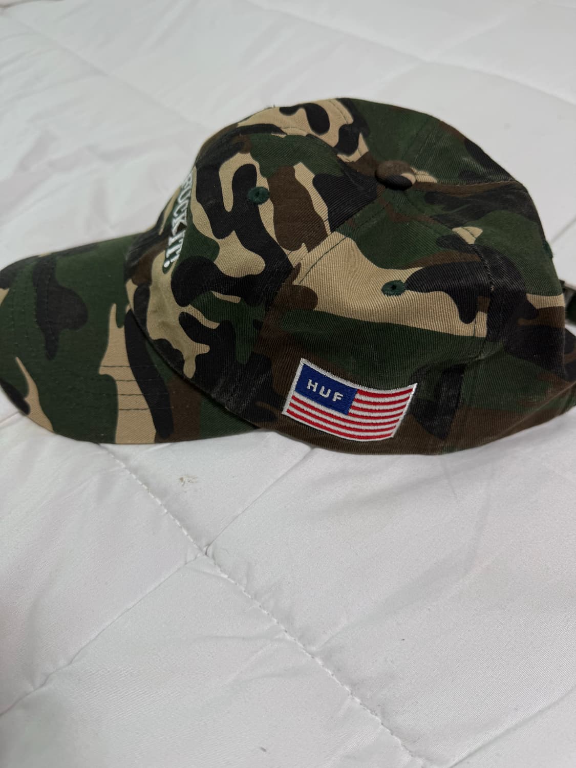 HUF “ Fuck It “ 카모 볼캡 상품이미지2