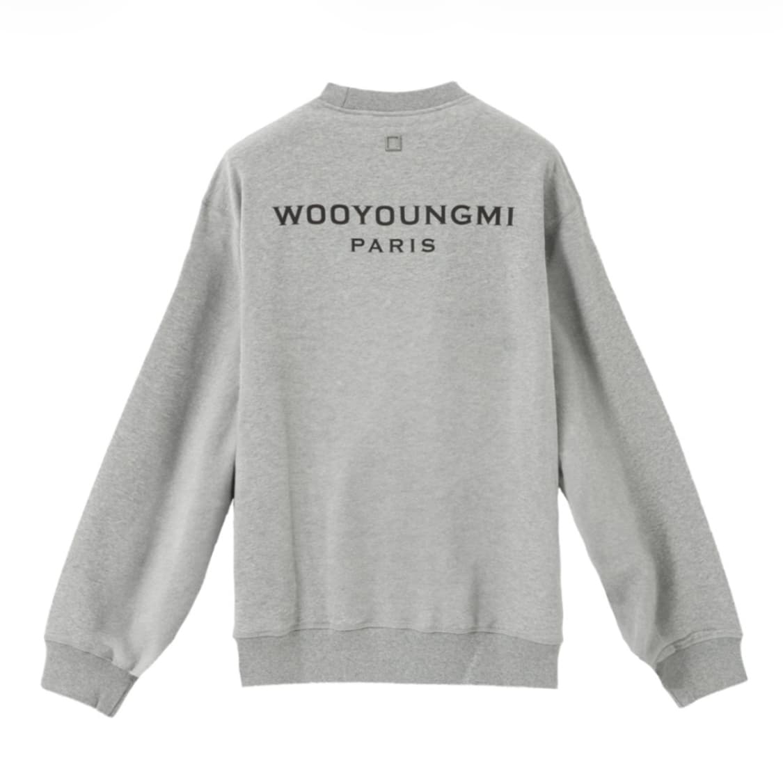 우영미 백로고 스웨트셔츠 그레이 24FW 상품이미지1