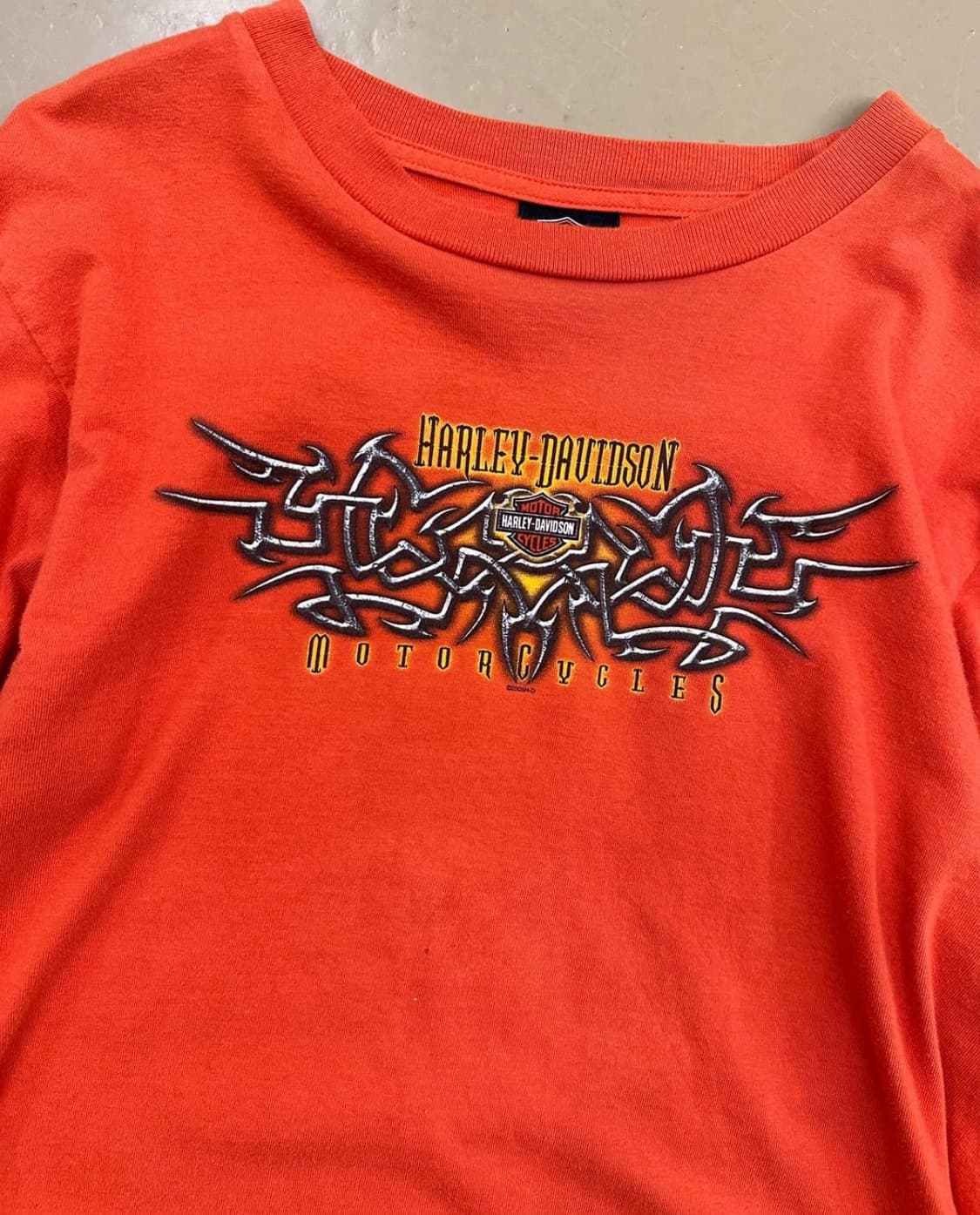 할리데이비슨 롱슬리브 오렌지 상품이미지3