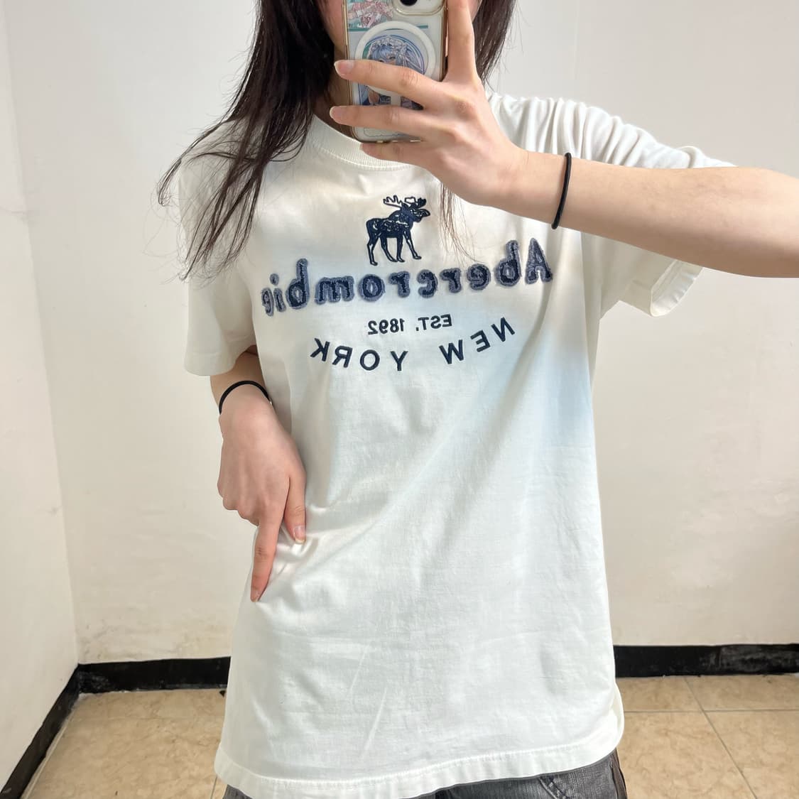 Abercrombie white t-shirt 상품이미지3