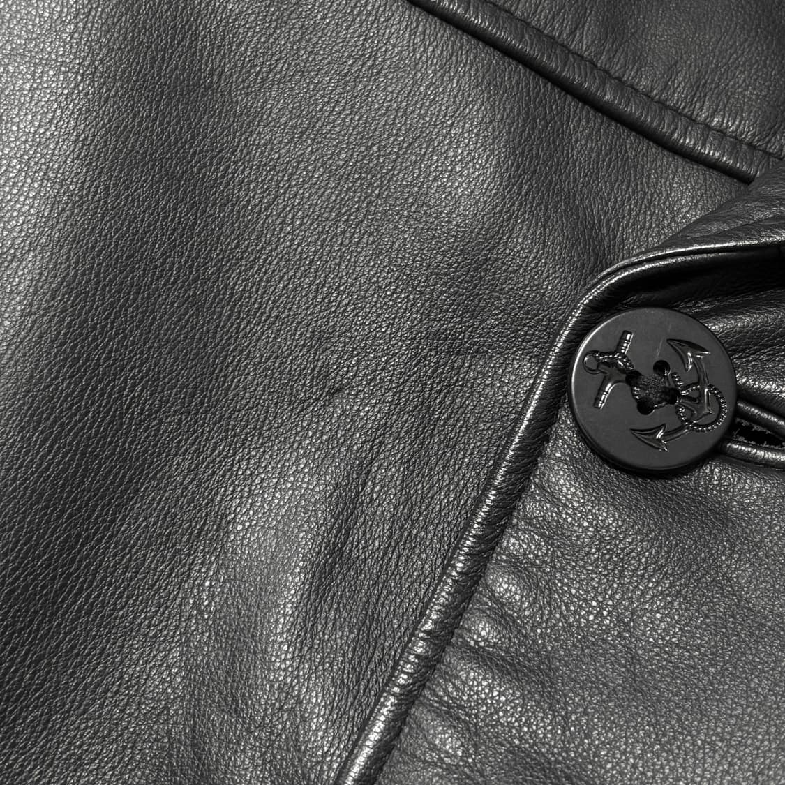 90s 갭 가죽 피코트 상품이미지10