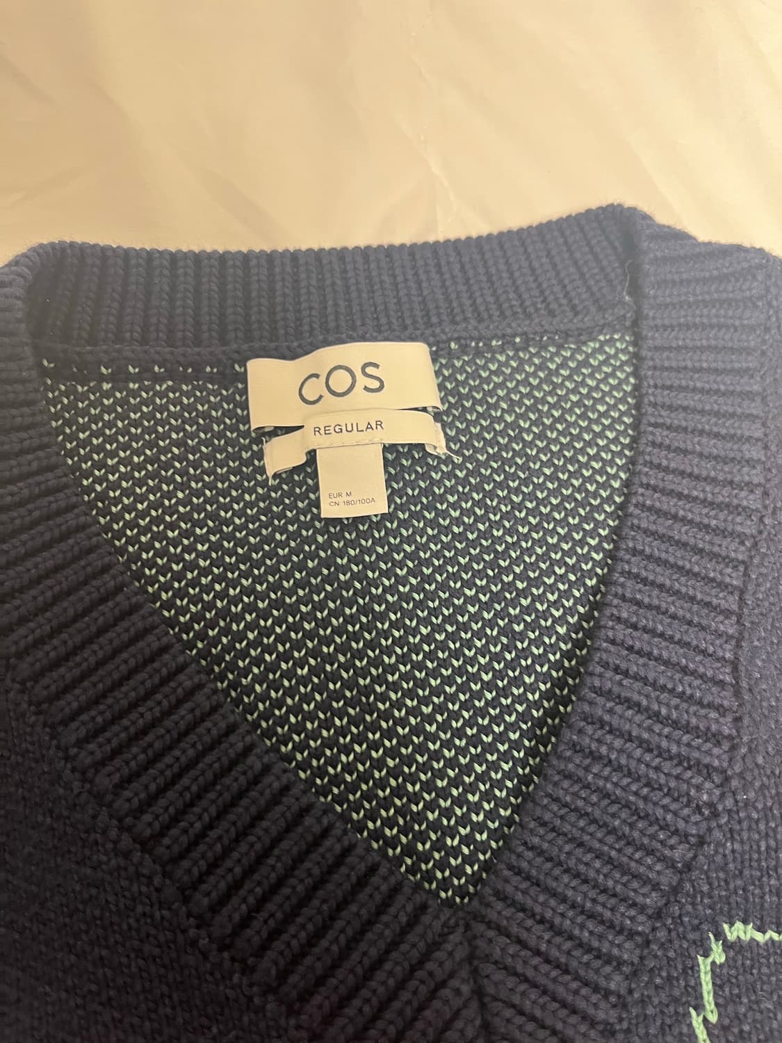 cos 자카드 니트 베스트 M  상품이미지3