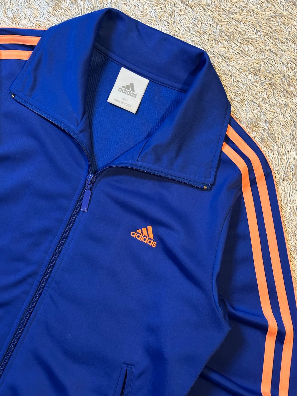 아디다스 ADIDAS 삼각로고 트랙탑 져지 블루 우먼스 상품이미지2