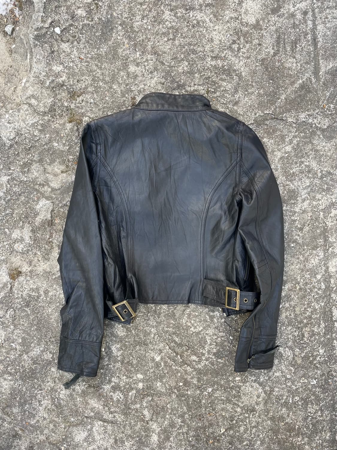 아뜰리에 서브 쉽스킨 레더 자켓 38 블랙 상품이미지6