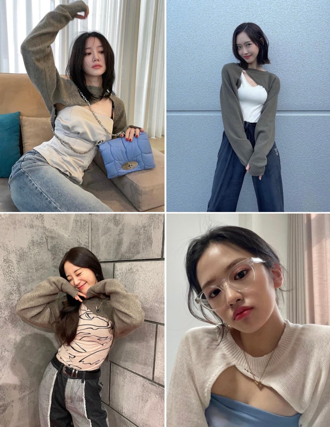 유즈 울&캐시미어 볼레로 니트탑 free 상품이미지10