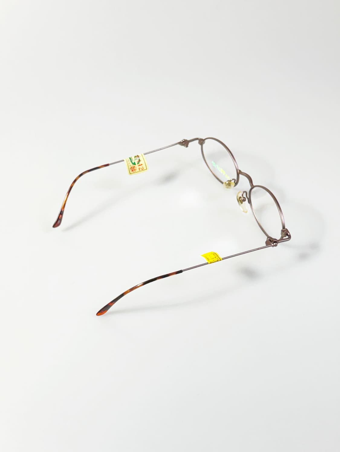 90s PATIMA 슬림 오벌 메탈 프레임 빈티지 안경 상품이미지4
