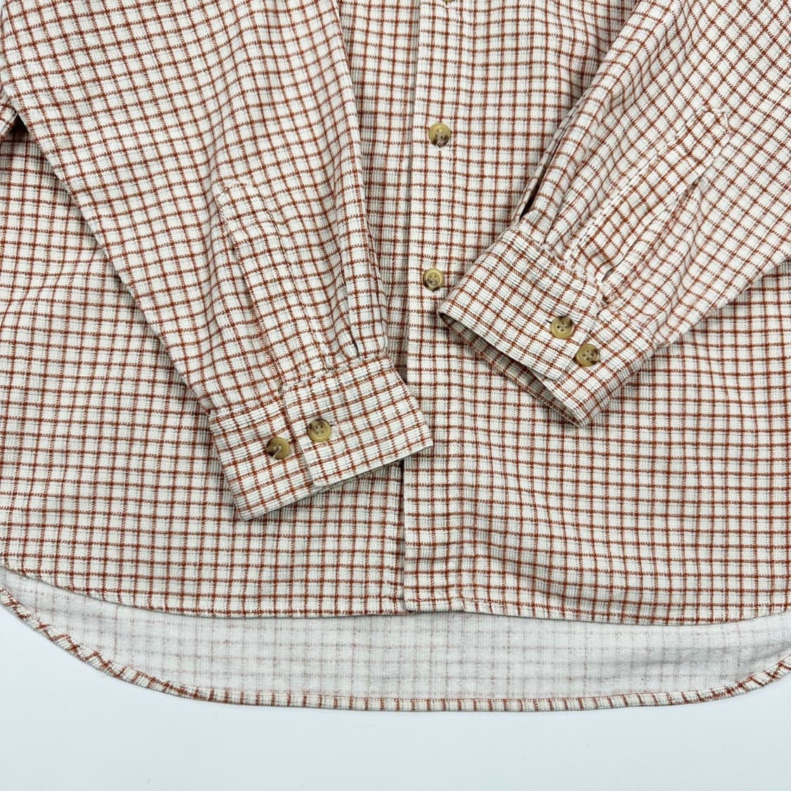 반스 올드스쿨 포켓 울 체크셔츠 (L) 상품이미지4