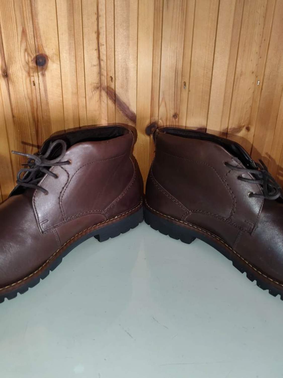275mm 락포트 와이드 마샬 브라운 가죽 처커부츠 상품이미지7