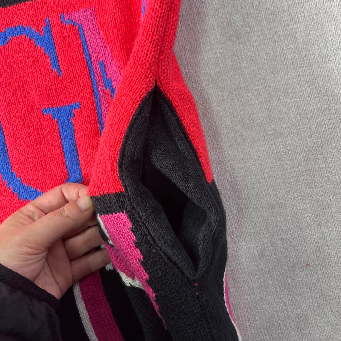 105 msgm 패턴 컬러 블럭 가디건 상품이미지7