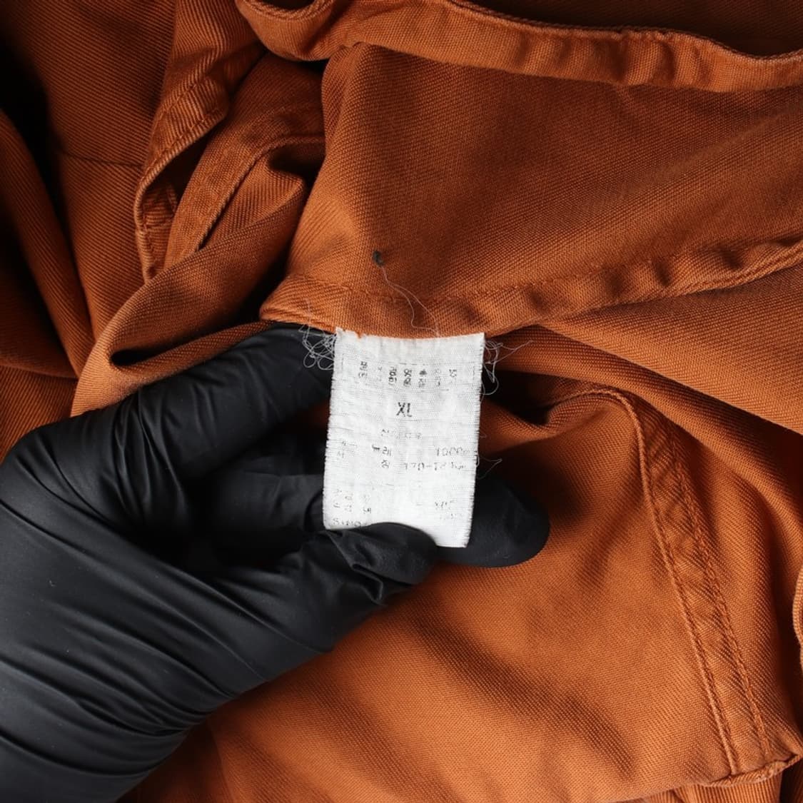 보이런던 오렌지 브라운 코튼 셔츠 자켓 XL 상품이미지6