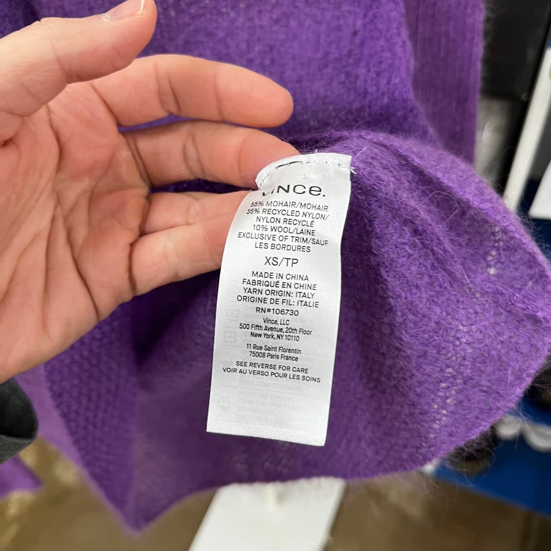 빈스 모헤어 니트 XS 상품이미지4