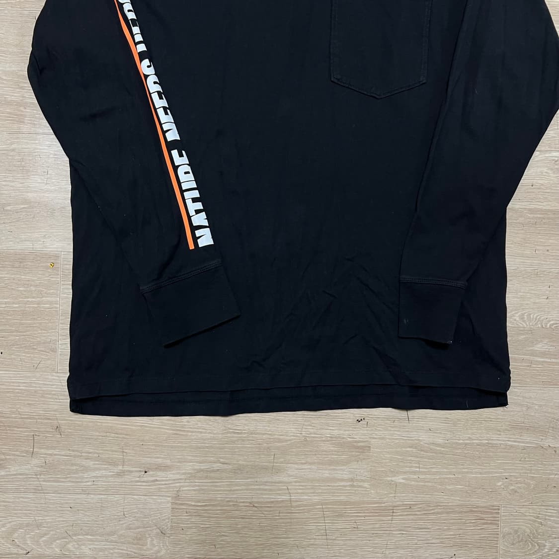 팀버랜드 포켓 코튼 롱슬리브 긴팔티셔츠 [블랙] M/95 상품이미지3