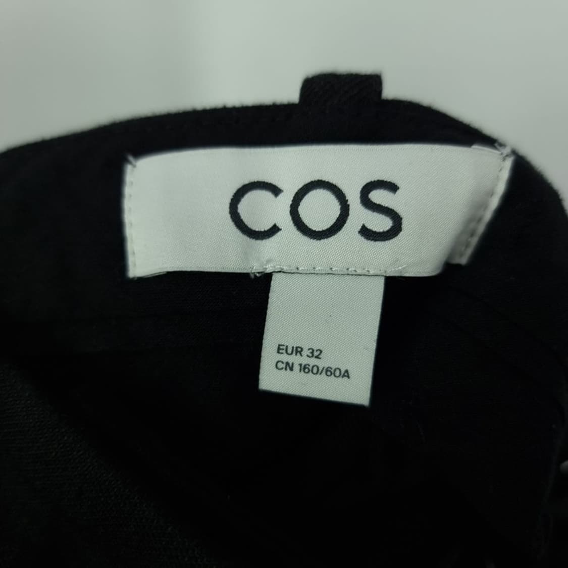 [코스] 린넨 블랜디드 핀턱 와이드 팬츠 블랙 M19116 상품이미지7