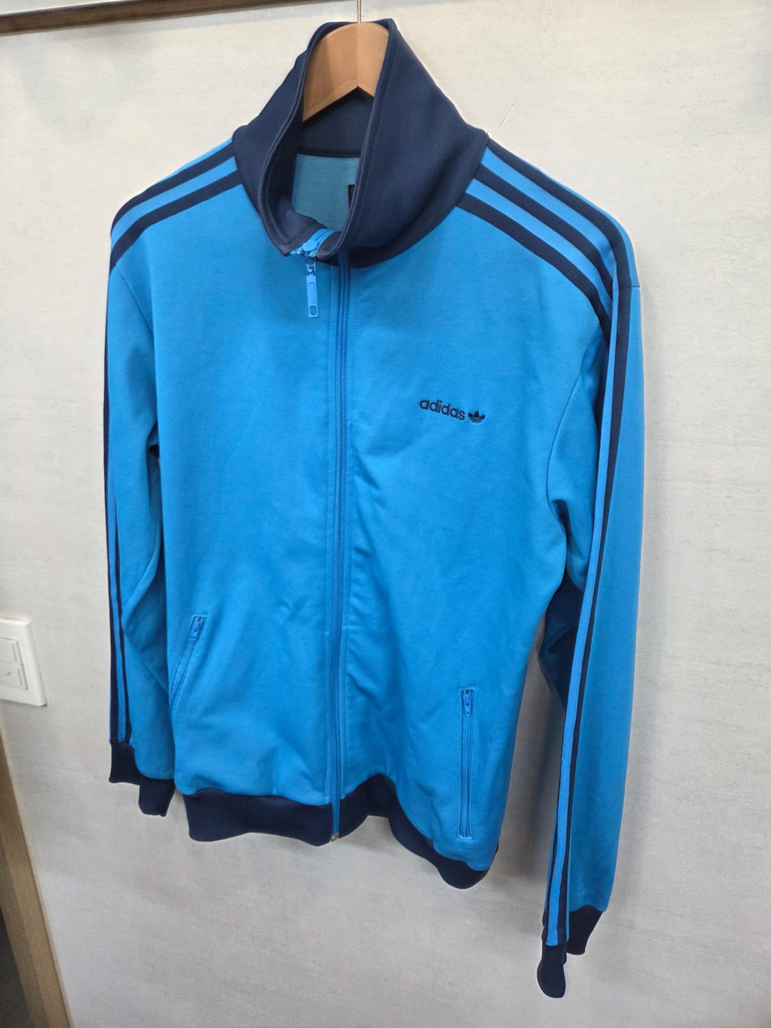 아디다스 올드스쿨 베켄바우어 트랙탑 져지 블루 m 상품이미지6