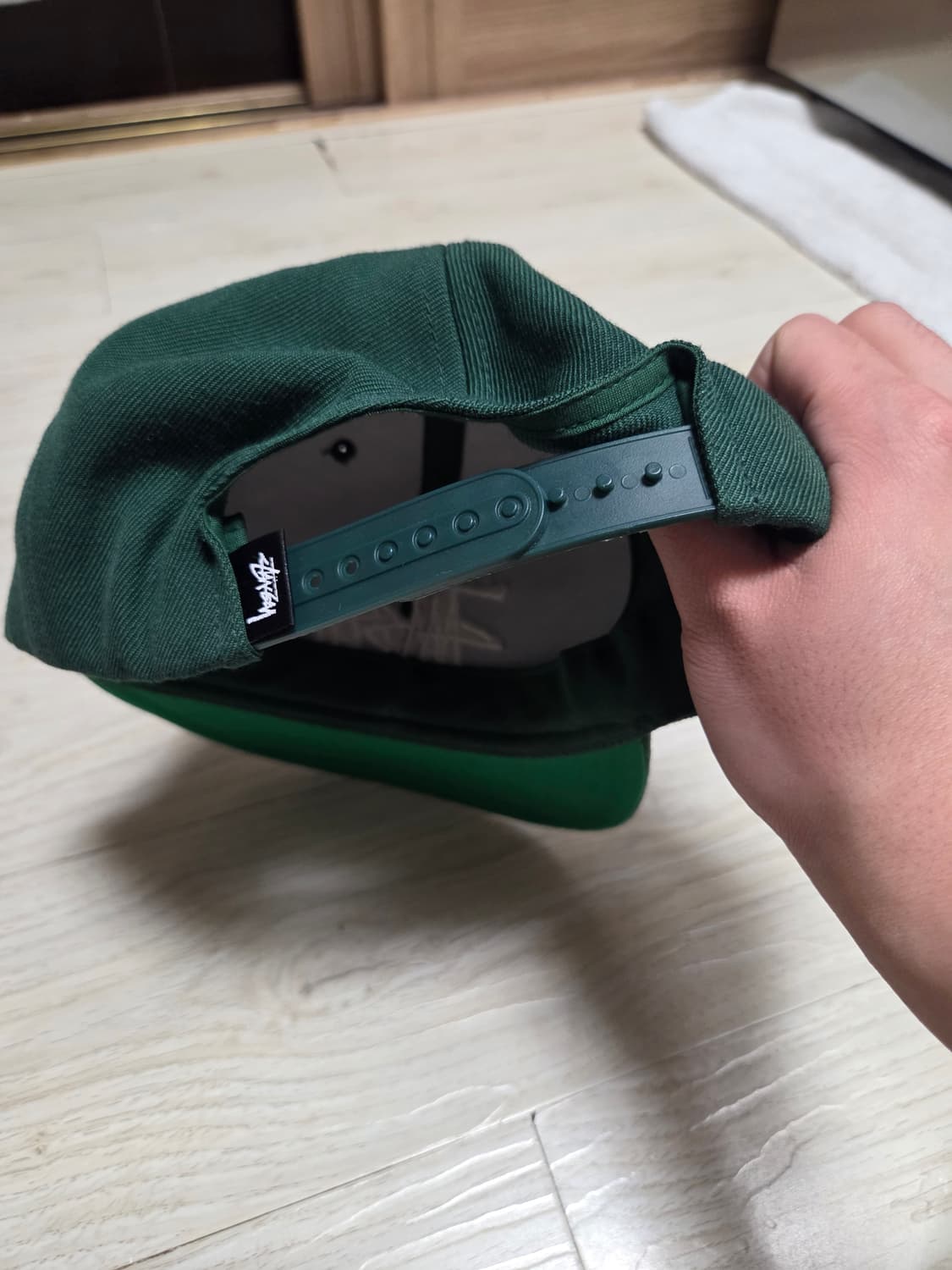 스투시 스냅백 다크그린 상품이미지5