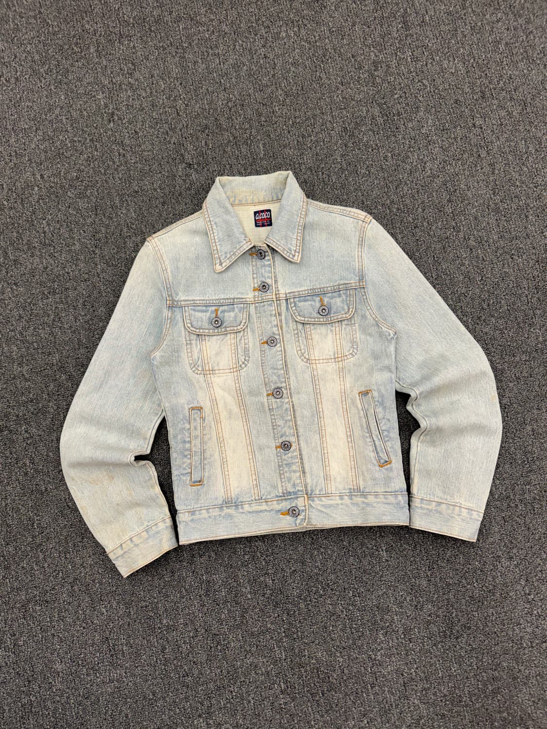 OS)c.co.co빈티지 여성 연청 데님 자켓 상품이미지1