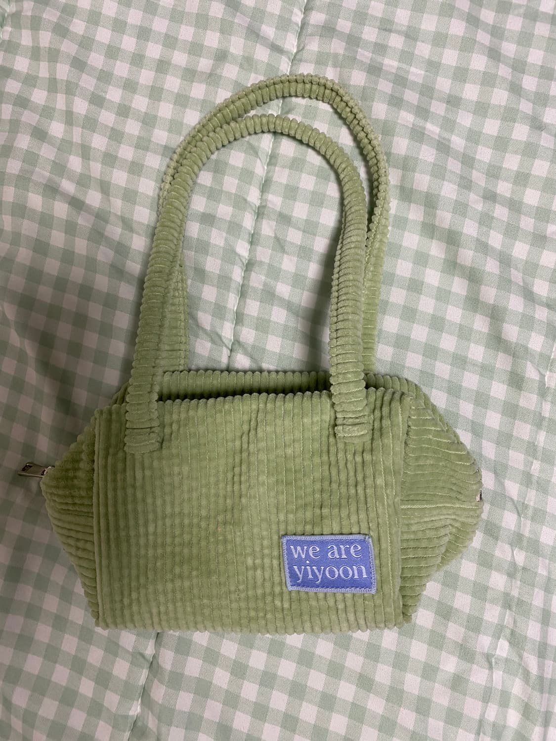 위아이윤 코듀로이 미니백 아보카도 상품이미지1