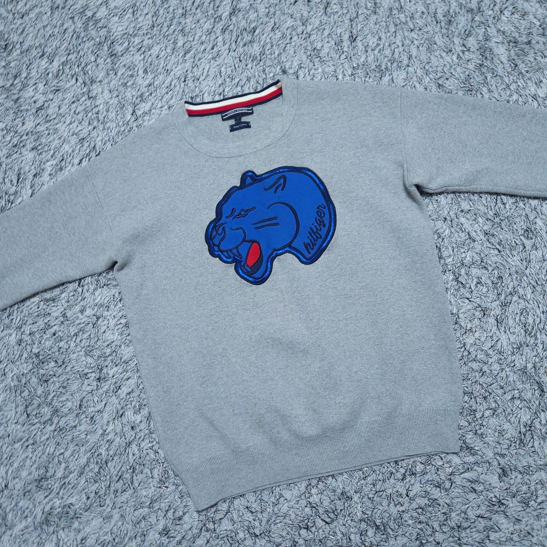 타미힐피거) S 여자 피마코튼 라운드니트 / 왕눈이샵 상품이미지2