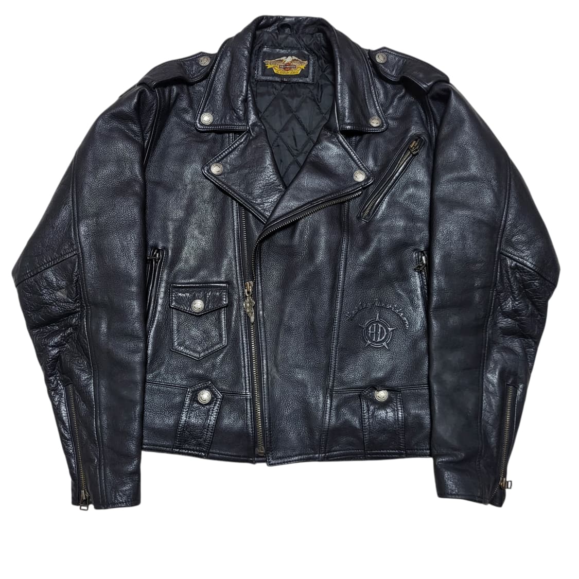 (L) 90s 빈티지 할리데이비슨 가죽자켓 라이더자켓 상품이미지2