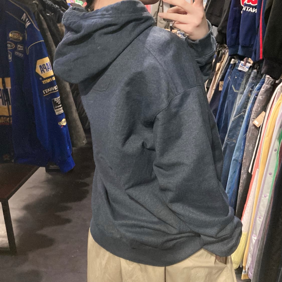 [IM] Champion 챔피온 로고 후드티 네이비 상품이미지7