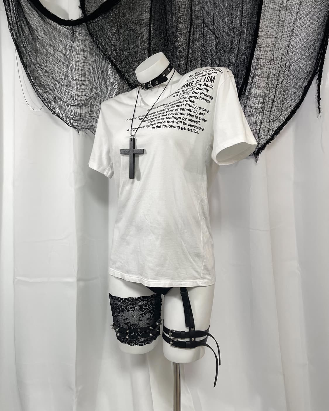 white lettering t-shirt 상품이미지3
