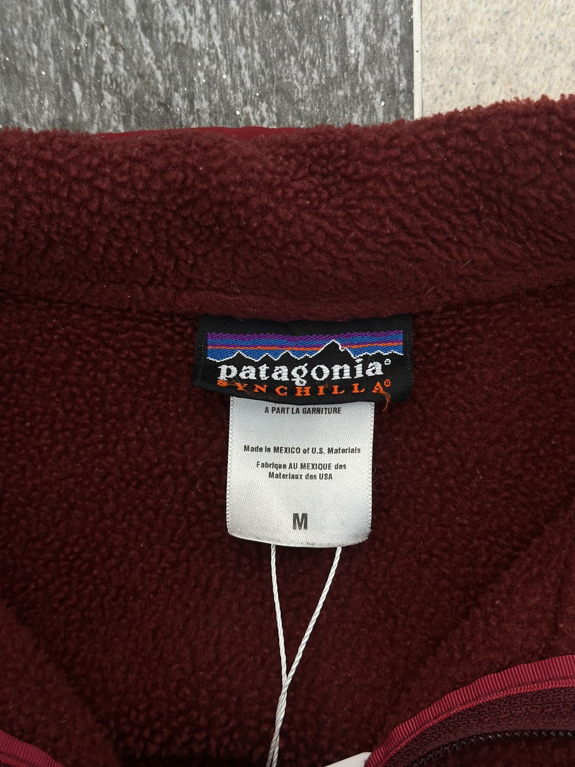 파타고니아 00s 신칠라 버건디 마수피얼 플리스  상품이미지8