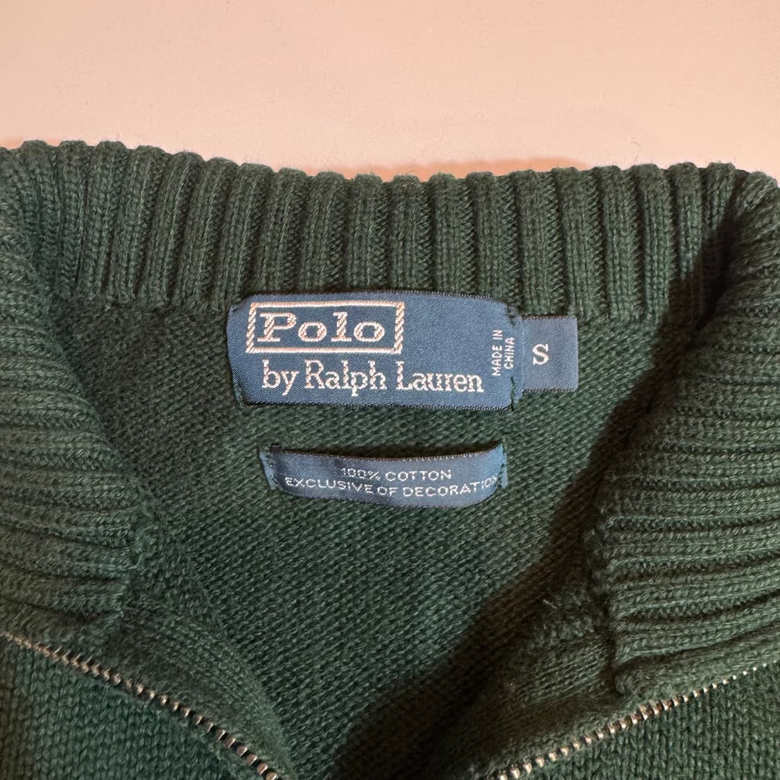 폴로 랄프로렌 그린 하프집업 니트 상품이미지3
