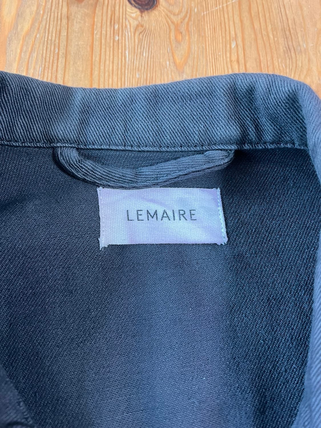 르메르 데님 스탠드 칼라 오버셔츠 징크 상품이미지10