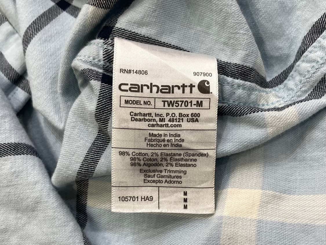 (M) Charhartt 칼하트 체크 반팔 셔츠 릴렉스드핏 상품이미지9