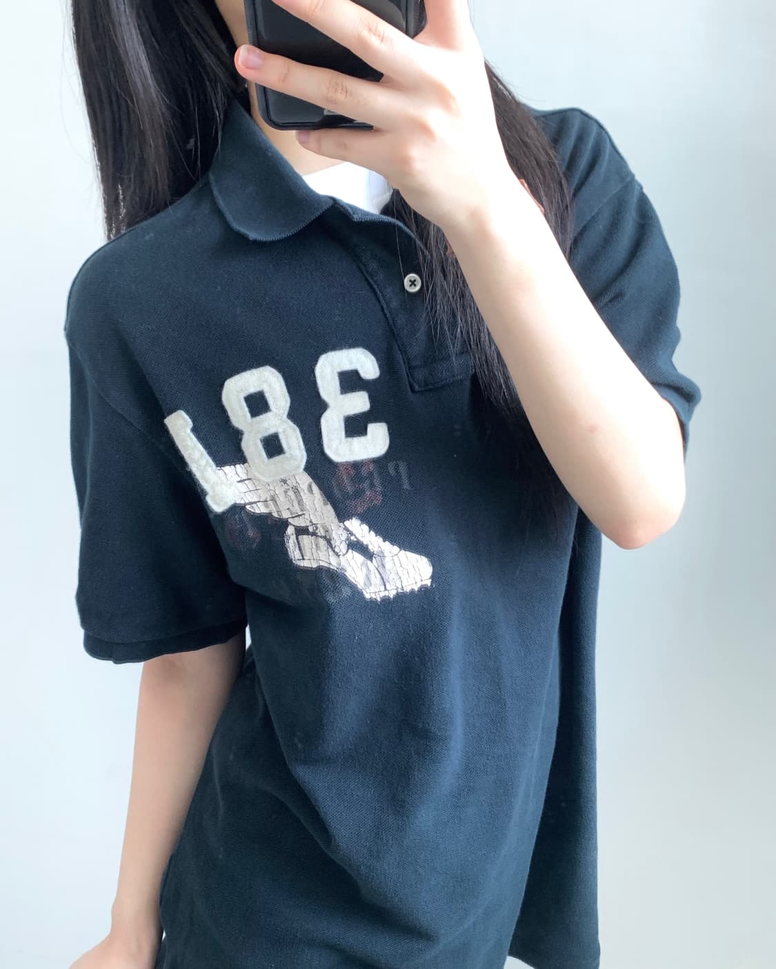 Polo by RalphLauren 폴로 블랙 코튼 PK 티셔츠 상품이미지3